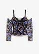 Maglia a spalle scoperte in mesh leggero, bonprix