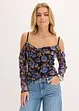 Maglia a spalle scoperte in mesh leggero, bonprix