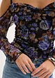 Maglia a spalle scoperte in mesh leggero, bonprix