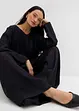 Tunica oversize in misto viscosa crinkle operato, bonprix