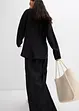 Pantaloni a palazzo in misto viscosa strutturato effetto crinkle, bonprix