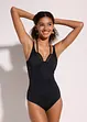 Costume intero con ferretto ed effetto modellante medio, bonprix