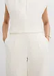 Pantaloni alla caviglia in piquet, bonprix