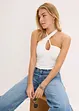 Top all'americana con spalline incrociate e cut-out, bonprix