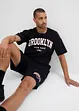 T-shirt e pantaloni corti in cotone biologico pesante (set 2 pezzi), bonprix