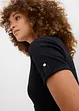 Maglia serafino in puro cotone, bonprix