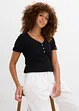 Maglia serafino in puro cotone, bonprix