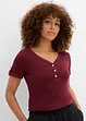 Maglia serafino in puro cotone, bonprix