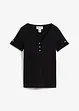 Maglia serafino in puro cotone, bonprix