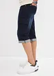 Bermuda cargo in jeans elasticizzato, loose fit, bonprix