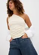 Bermuda in jeans, vita media, bonprix