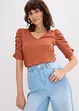 Maglia con maniche a sbuffo, bonprix