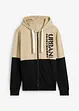 Felpa con zip e cappuccio in puro cotone biologico, bonprix