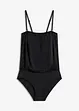 Costume intero a fascia con spalline staccabili, bonprix
