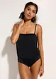 Costume intero a fascia con spalline staccabili, bonprix