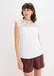 Maglia con inserto in pizzo, bonprix