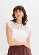 Maglia con inserto in pizzo, bonprix