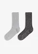 Calzini con cotone biologico e lurex (pacco da 2), bonprix
