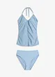 Tankini allacciato dietro al collo con arricciatura (set 2 pezzi), bonprix