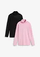 Maglia a maniche lunghe con puro cotone biologico (pacco da 2), bonprix