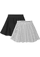 Gonna in jersey di puro cotone biologico (pacco da 2), bonprix
