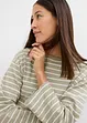 Maglia a righe in puro cotone biologico, bonprix