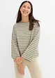 Maglia a righe in puro cotone biologico, bonprix