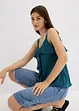Top con spalline sottili in satin lucido, bonprix