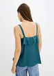 Top con spalline sottili in satin lucido, bonprix