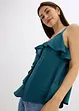 Top con spalline sottili in satin lucido, bonprix