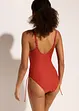 Costume intero con laccetti ed effetto modellante leggero, bonprix