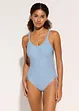 Costume intero con laccetti ed effetto modellante leggero, bonprix