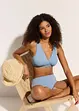 Reggiseno bustier per bikini con scollatura a V, bonprix