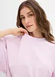 Felpa oversize in puro cotone, bonprix
