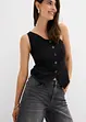 Jeans wide leg a vita alta, bonprix