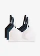 Reggiseno allattamento senza ferretto con cotone biologico (pacco da 3), bonprix