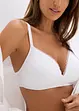 Reggiseno senza ferretto con coppe preformate e cotone (pacco da 2), bonprix