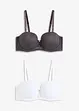 Reggiseno a balconcino con pizzo delicato (pacco da 2), bonprix