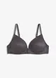 Reggiseno con coppe preformate senza ferretto con pizzo delicato, bonprix