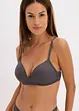 Reggiseno con coppe preformate senza ferretto con pizzo delicato, bonprix