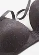 Reggiseno con coppe preformate senza ferretto con pizzo delicato, bonprix