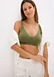 Reggiseno t-shirt senza ferretto con cotone (pacco da 2), bonprix