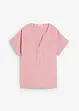 Blusa a maniche corte in mussola, bonprix