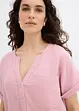 Blusa a maniche corte in mussola, bonprix