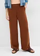 Pantaloni a palazzo leggeri in tessuto strutturato, bonprix