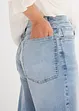 Jeans wide leg a vita alta, bonprix