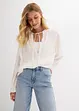 Jeans wide leg a vita alta, bonprix