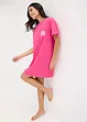 Camicia da notte oversize in filato fiammato, bonprix