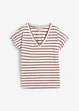 Maglia a righe con maniche a volant, bonprix