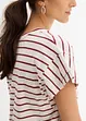 Maglia a righe con maniche a volant, bonprix